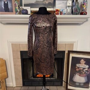 NEW LuLaRoe Black and Gold Cocktail/Party Dress